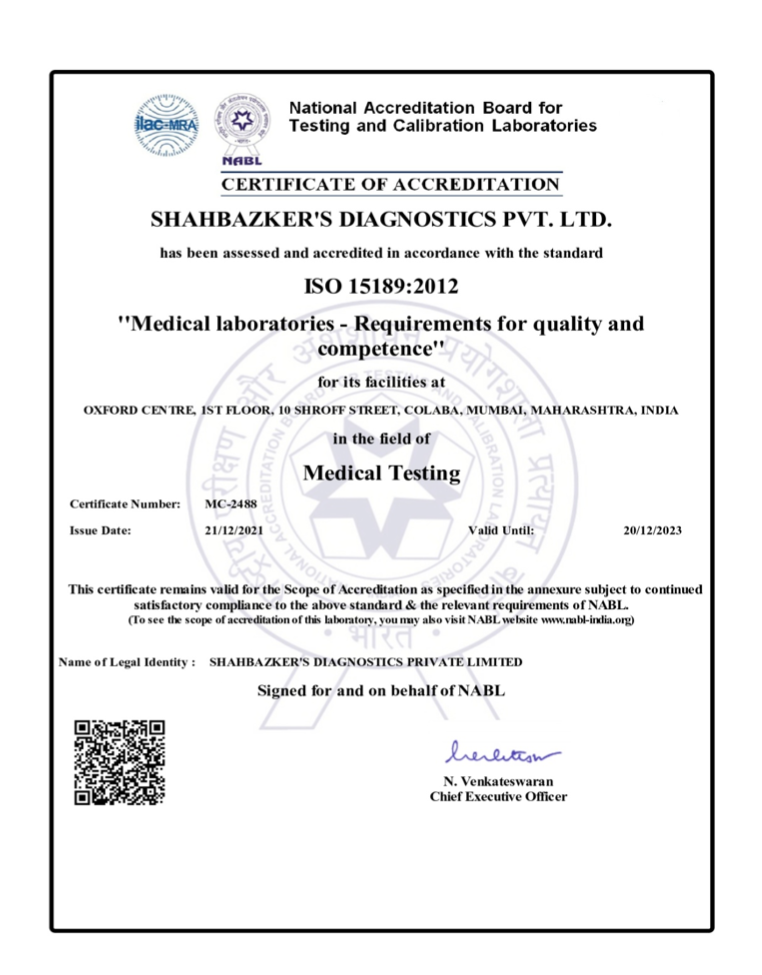  NABL Certificate